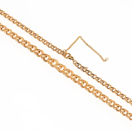 Collier Bismarck 46cm bredd 4,2-4,2mm, defekt säkerhetskedja, 18K 20,2g. 