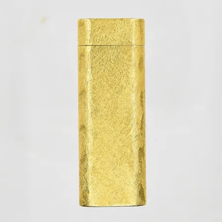 Tändare Cartier, borstad dekor, doublé, serienr 7428208, ej funktionstestad, swiss made, inga tillbehör.