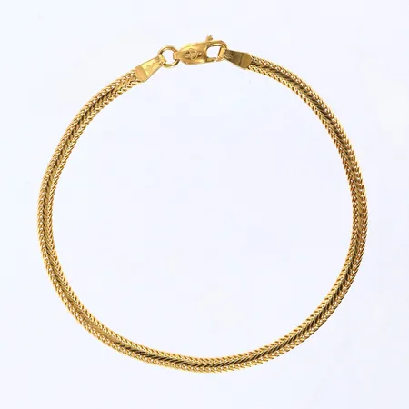 Armband ca 18cm, bredd ca 3mm, 18K Vikt: 3,6 g