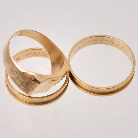 Diverse defekt guld, 18K, 5,75g.