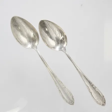1 Bordsskedar, personlig gravyr, 830/1000 Silver vikt 102,7g.