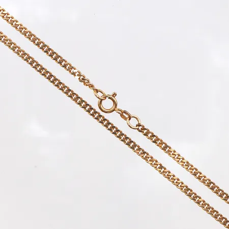 Kedja pansar, längd 48cm, bredd 3mm, 18K. Vikt: 15,4 g