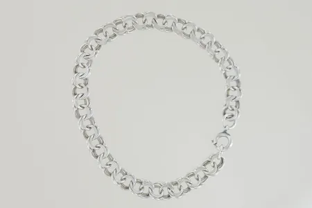 Armband bismark längd 18,5 cm bredd 7 mm, silver Vikt: 7,7 g