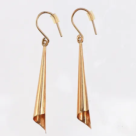 Örhängen, läng 3,5cm, 18K. Vikt: 1,6 g