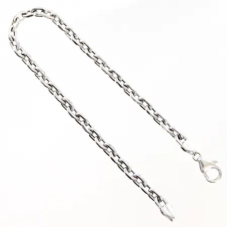Armband Ankar längd 21,5cm, bredd 4,5mm, GHA, vitguld, 18K Vikt: 6,8 g