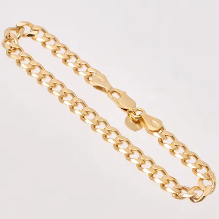 Armband 18cm, Pansar, bredd 5,4mm, Guldfynd, förgyllt silver 925/1000, 9,42g.