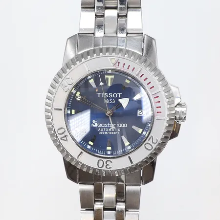 Herrur Tissot Seastar 1000, automatisk, Ø44mm, refnr: A464/564, serienr: SKR-BC-15408, datum, glasbaksida, stål länk, inga övriga tillbehör