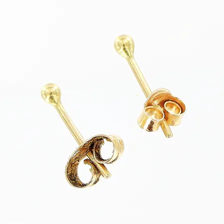 Örhängen Ø1,8mm, udda stopp, 18K Vikt: 0,3 g