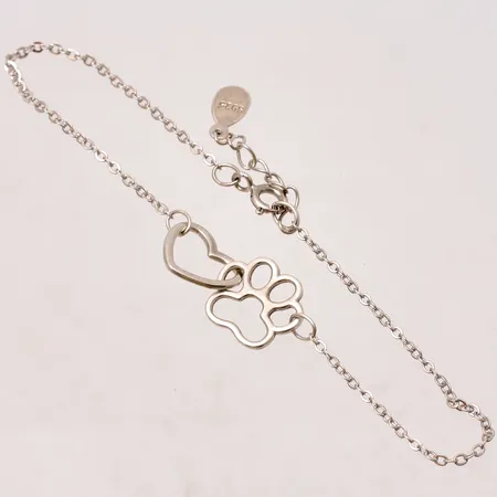 Armband 18,5-19,5cm, bredd 1,6-11,5mm, silver 925/1000, 1,93g.