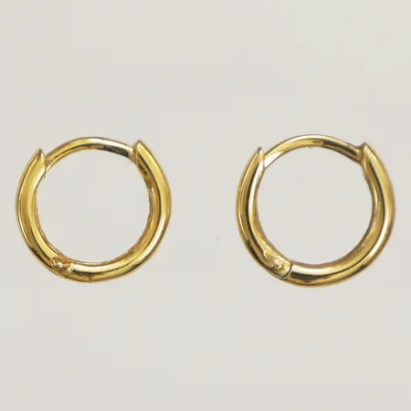 Ett par örhängen creoler Thomas Sabo Ø13,5mm bredd 2mm, förgyllt silver 925/1000 Vikt: 1,8 g