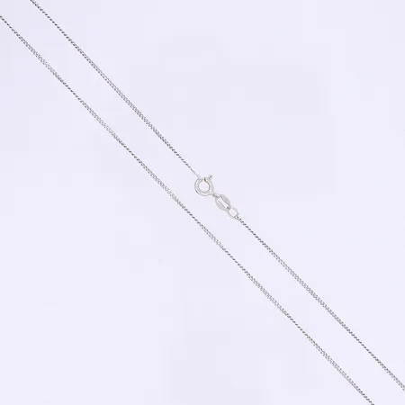 Halskedja pansarlänk längd 43cm bredd 1mm silver 925/1000 Vikt: 1,8 g