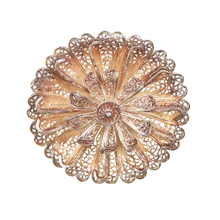 Brosch, Ø39,5mm, 830/1000 silver.  Vikt: 11,8 g