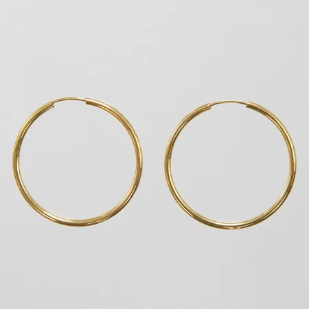 Örhängen creoler Ø 30mm, bredd 2mm, 18K Vikt: 2,1 g