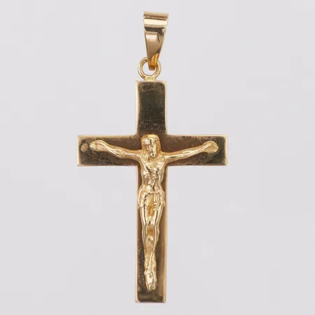 Hänge krucifix längd 45mm bredd 24mm, 18K Vikt: 6 g