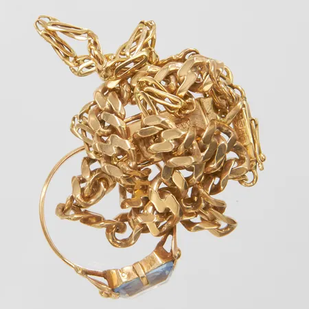 Diverse guld defekta 18K, bruttovikt: 17,1g Vikt: 17,1 g