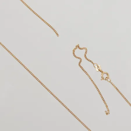 Kedja Pansar defekt 51cm, bredd 1,2mm, trasig/av, 18K Vikt: 2,2 g