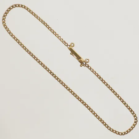 Armband Pansar 19cm bredd 1,6mm plats för säkerhetskedja 18K Vikt: 2,4 g