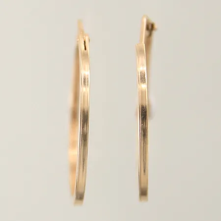 Örhängen creoler Ø27mm bredd 1,6mm 14K Vikt: 1,3 g