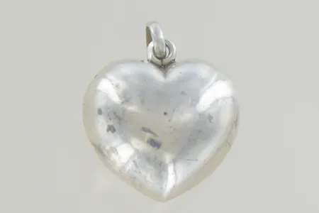 Hänge hjärta längd 3 cm bredd 23 mm, silver Vikt: 5,5 g