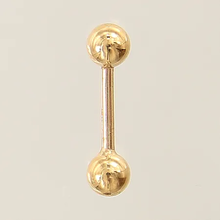 Piercingsmycke kulor 16x4mm 18K Vikt: 0,6 g