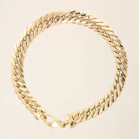 Armband Pansar längd 20cm bredd 8,5mm ihålig 18K Vikt: 16,2 g