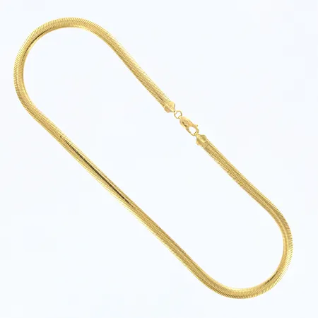 Collier halvstelt längd 42,5cm, bredd ca 6mm, Balestra, 18K Vikt: 22,4 g