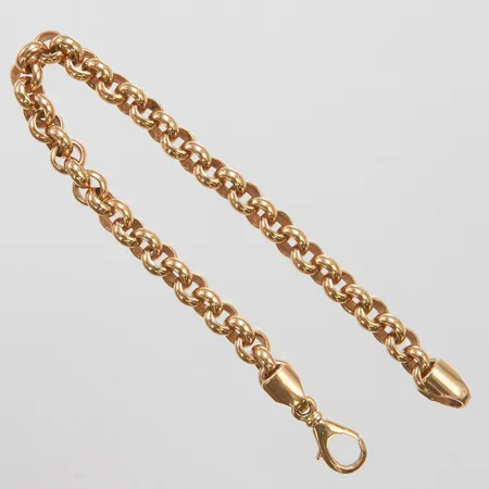 Armband ärtlänk längd: 19,5cm, bredd: 7mm, 14K Vikt: 25,5 g