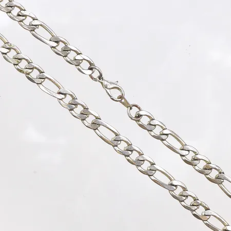 Kedja, längd ca 50cm, bredd 5,7mm, 925/1000 silver. Vikt: 21,5 g