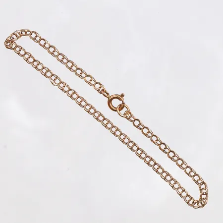 Armband Bismarck, längd 18cm, bredd 2,8mm, 18K. Vikt: 1,8 g