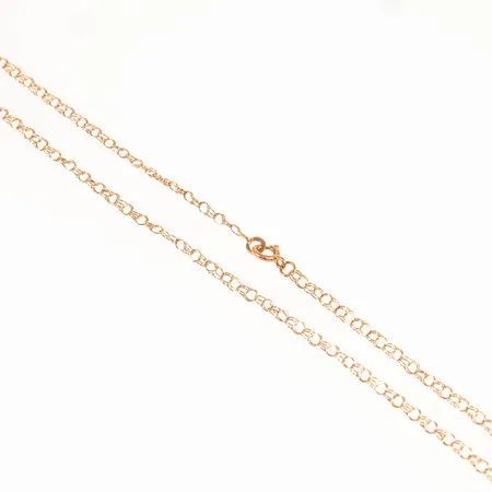 Collier Bismarck längd 43cm bredd 2,3mm, vridning, 14K 1,9g.