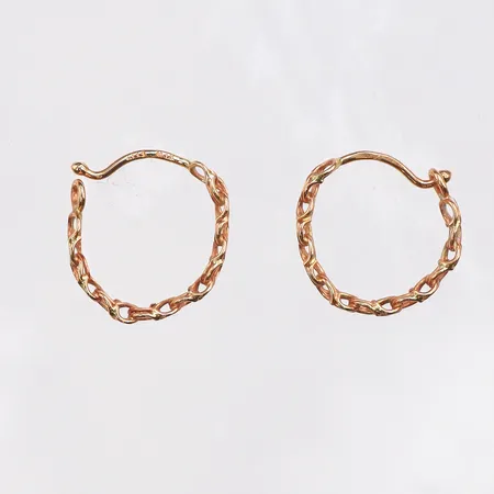 Örhängen Bismarck, Ø13mm, 18K. Vikt: 1,3 g