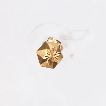 Udda örhänge, skruv lås, Ø5,9mm, 18K. Vikt: 0,2 g