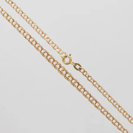 Collier doserad Bismarck längd 45cm, bredd 3-4mm, skev, 18K Vikt: 5,3 g
