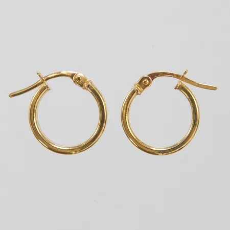 Örhängen creoler Ø13mm, bredd 4mm, 18K Vikt: 2,1 g