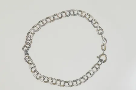 Armband längd 15,5 cm bredd 4 mm, silver 925/1000 Vikt: 2,4 g