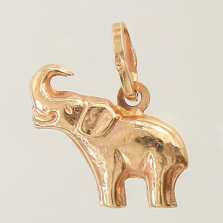 Hänge elefant 22x22mm bucklig 18K Vikt: 2,4 g