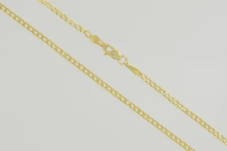 Halskedja pansar längd 44,5 cm bredd 2 mm, 18K Vikt: 2,6 g