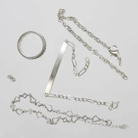 Diverse silver, defekt, 925/1000 silver Vikt: 23,4g Vikt: 23,4 g
