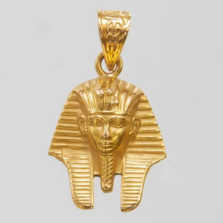 Hänge Tutankhamun längd: 25mm inkl ögla, bredd: 15mm, 18K Vikt: 1,8 g