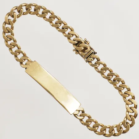 Armband Pansar med id-bricka 20,5cm bredd 6,5mm 18K Vikt: 29,1 g