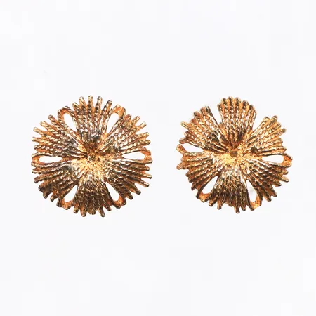 Örhängen, Ø12,5mm, förgyllt silver, 925/1000 silver. Vikt: 1,8 g