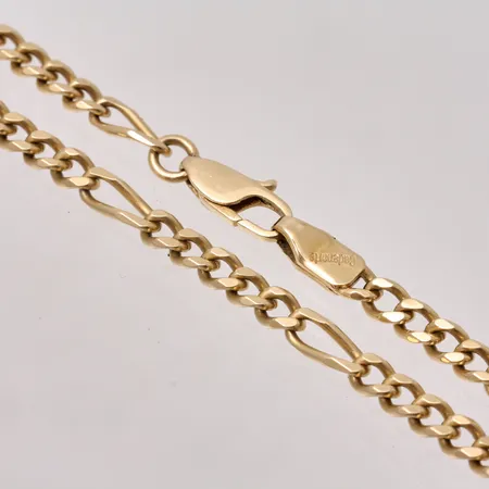 Kedja Figaro 53cm, bredd 3,5mm, 14K, 16,4g.