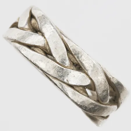 Ring GHA Stl:20 bredd 8mm, 925/1000 Silver.  Vikt: 11,7 g