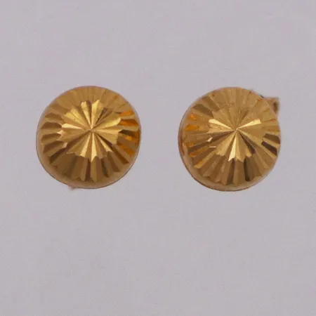 Ett par örhängen ca 6mm. 21K Vikt: 1,3 g