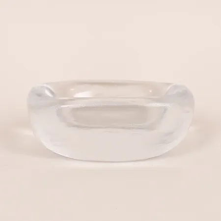 Skål "Iced", Vicke Lindstrand för Orrefors, 1930-tal, längd 16, slitage, ytliga märken. Skickas med paket.