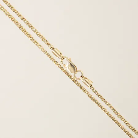 Kedja Rävsvans längd:62cm bredd:1mm 14K Vikt: 4,9 g