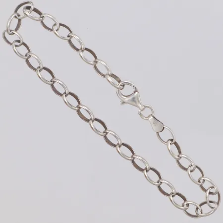 Armband längd 19cm, bredd 5mm, GHA, silver 925/1000 Vikt: 4,7 g