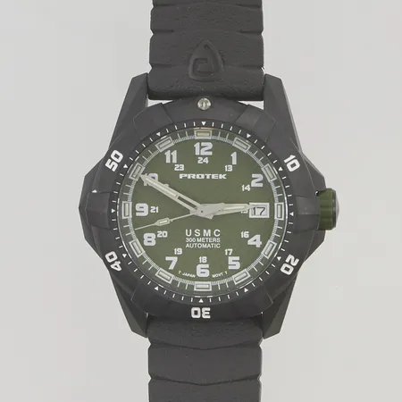 Herrur Protek, 42mm Automatic 300M 1215series USMC  box.