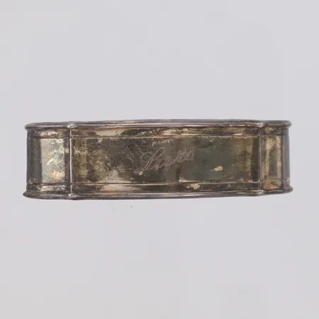 Servettring, personlig gravyr, 830/1000 silver Vikt: 12,2 g