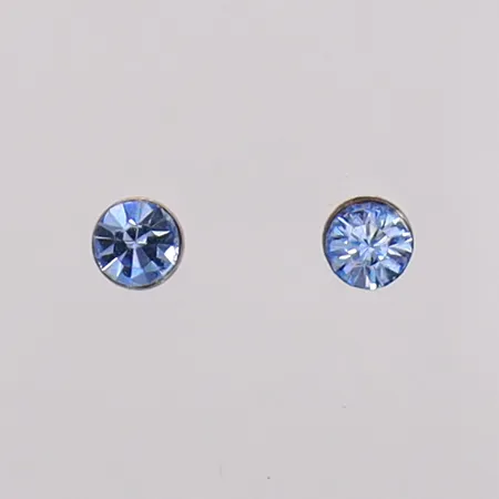 Örhängen med stenar, ca Ø5,2mm. 925/1000 silver Vikt: 0,5 g